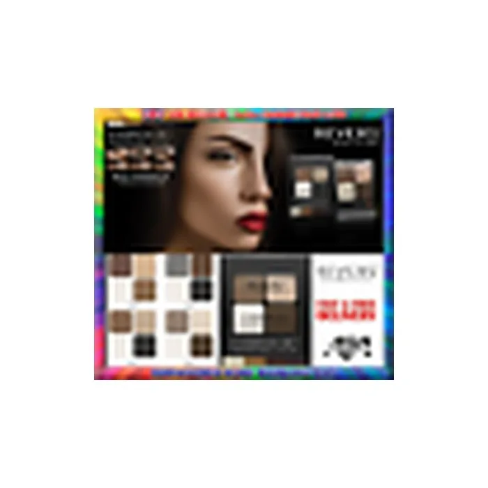 Eyebrow Kit Professional Makeup Palette Set Three Shades Wax Brush