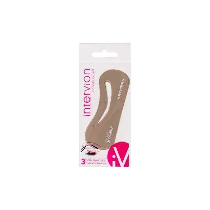 Inter-Vion Eyebrow Stencils Medium Arch 3 Pieces