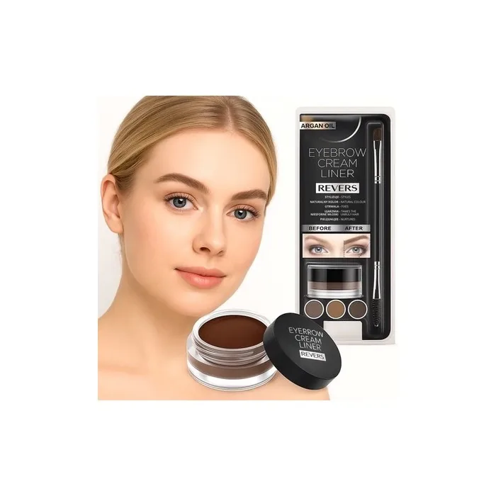 Revers Cosmetics Dipbrow Eyebrow Pomade Makeup with Duo Brush