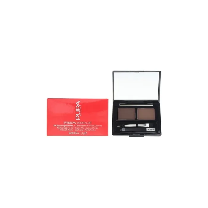 Pupa Milano Eyebrow Design Set 003 Dark Brown 11g For Women