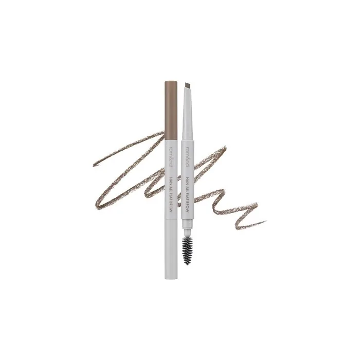 rom&nd HAN ALL FLAT BROW Waterproof Angled Tip Precision Eyebrow Pencil for All Brows - Modern Beige