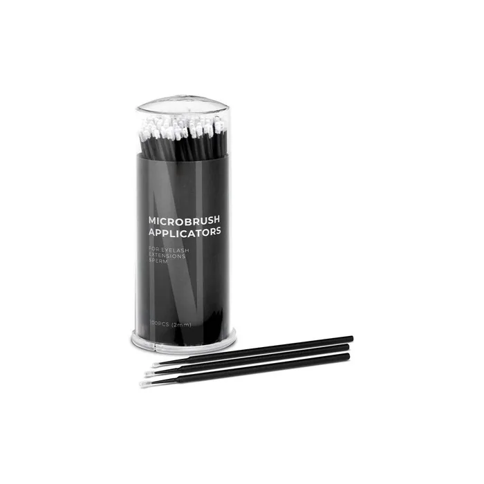 Nanolash Microbrush Micro Applicators For Eyelashes 2mm 100 Pieces