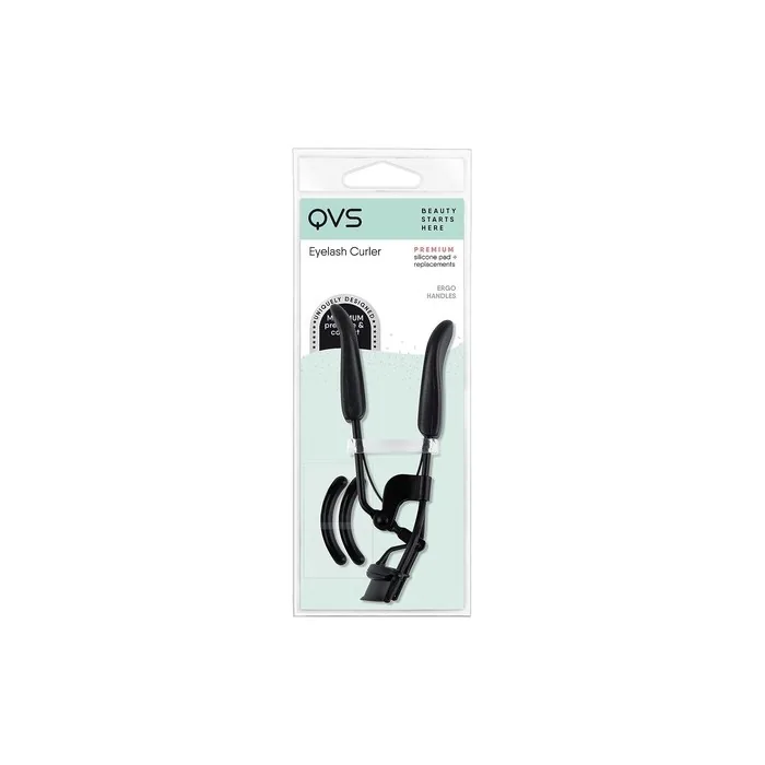 QVS Lash Curler for Large and Round Eyes with 3 Replacement Pads