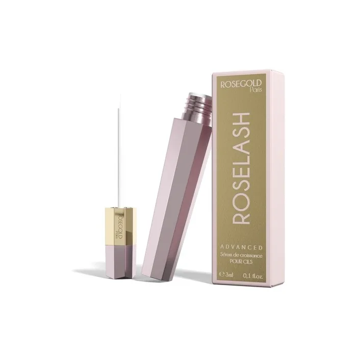 Rosegold Roselash Advanced Eyelash Growth Serum for Fuller, Longer, Thicker Eyelashes