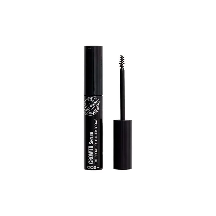 GOSH Growth Serum Brows for Thicker Eyebrows - Natural Brow Growth with Daily Use - Easy Application with Integrated Brush - Stronger, Perfume-Free Brows