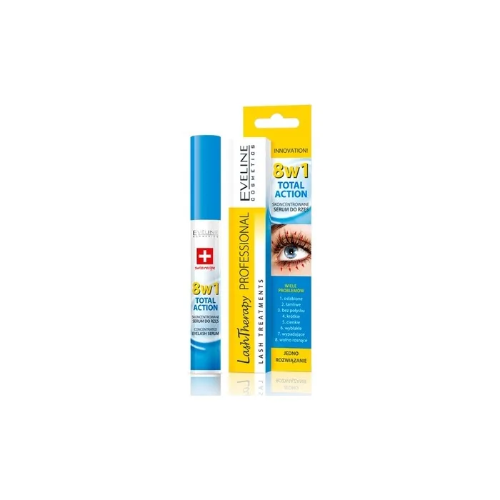 Eveline Lash Therapy Total Action 8in1 Serum For Eyelashes 8x10ml