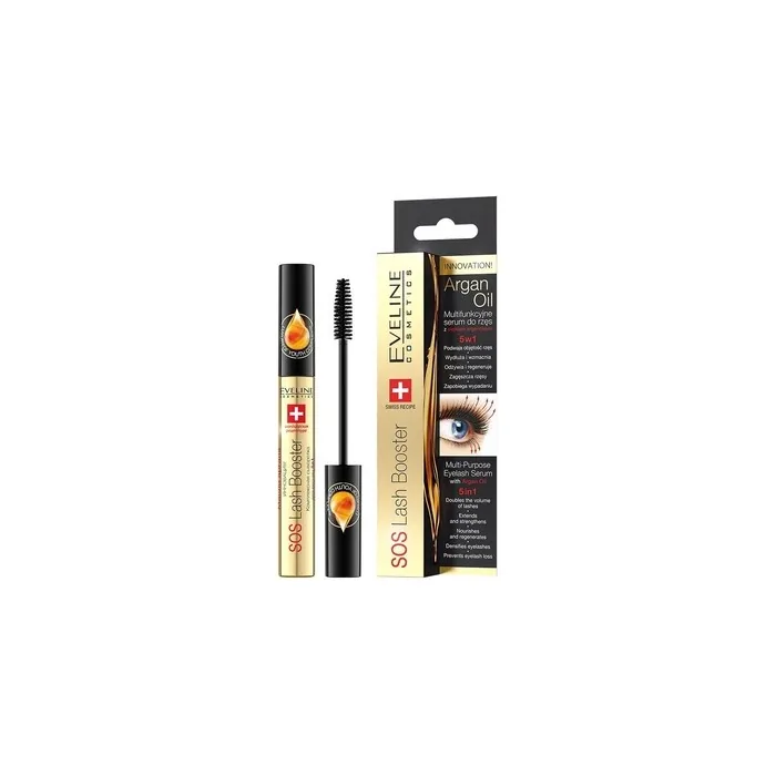 5-in-1 Multifunctional Eyelash Serum with Argan Oil - Revitalizing Growth Activator and Mascara Base