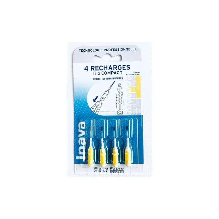 Inava Trio Brushes 4 Refills Compact Yellow 1mm