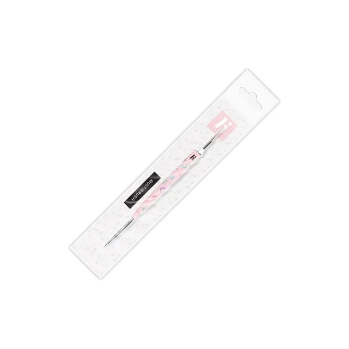 Hi-Hybrid Multibrush 2 in 1 Nail Art Tools for Manicure - Liner Brush and Dotting Tool for Acrylic Nail Art Design - Ideal for Christmas, Halloween, and Valentine's Day Decoration for Women