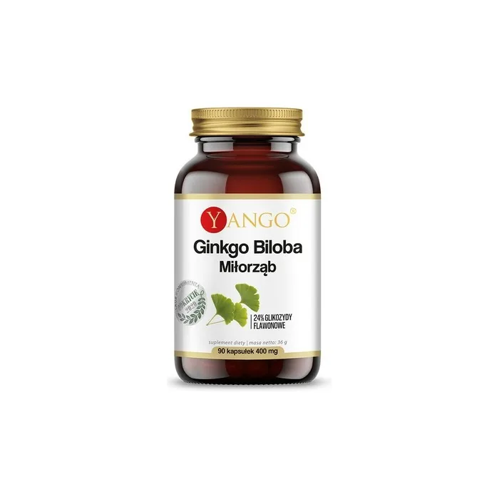 YANGO Ginkgo Biloba 400mg 90 Capsules - Improves Hearing and Vision