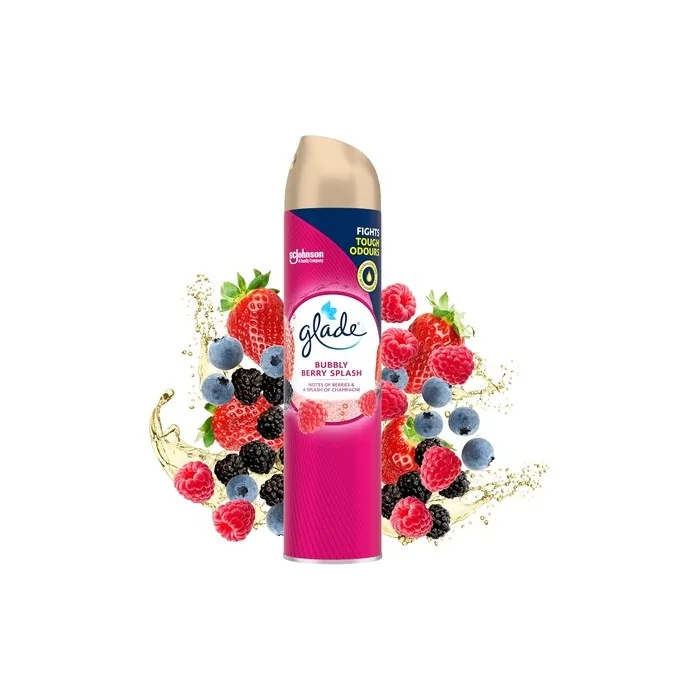 Glade Air Freshener Aerosol Room Spray Bubbly Berry Splash 300ml