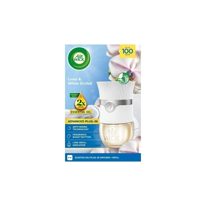 Air Wick Electric Freshener Fresh Laundry & White Orchid 19ml