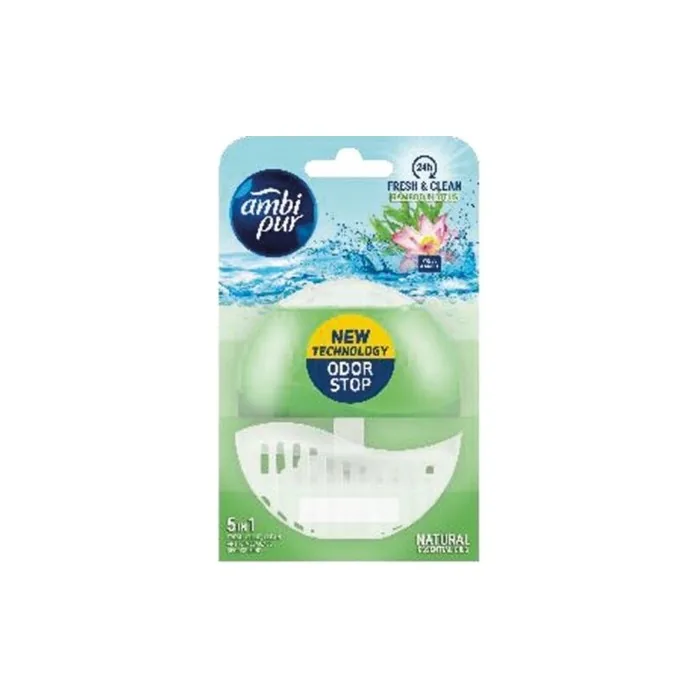 Ambi Pur WC Air Freshener Holder + Refill 55ml Bamboo & Lotus