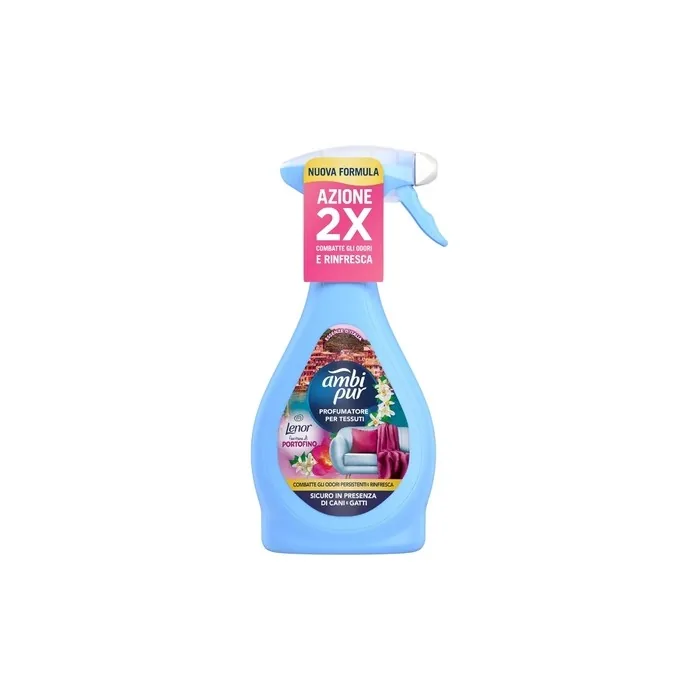 Ambi Pur Fabric Spray Portofino 385 Milliliters Freshen Your Fabrics With A Delightful Scent