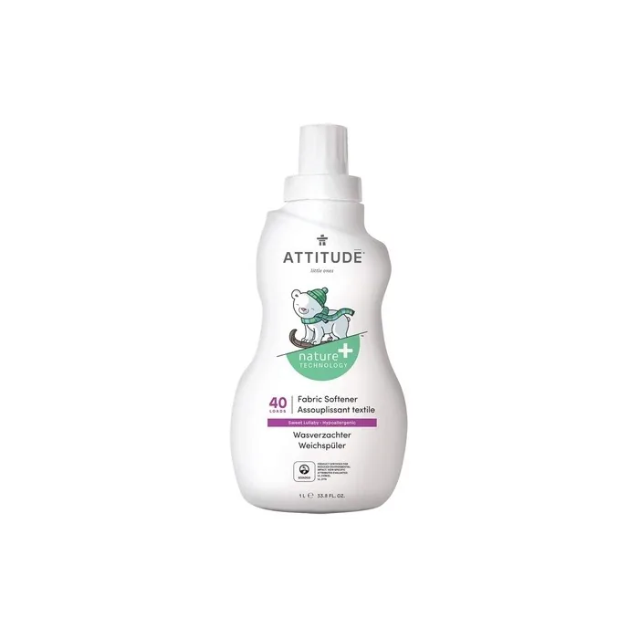 Attitude Littleones Fabric Softener For 40 Machines, Sweet Lullaby, 1 Pack 1 X 1