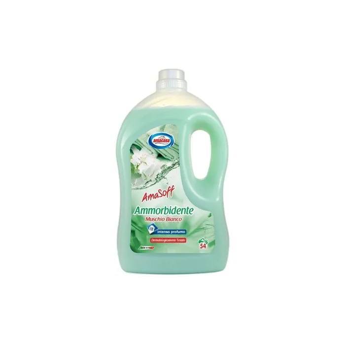 Amacasa Fabric Softener 4000 Ml 54 Mis Muschio Bianco