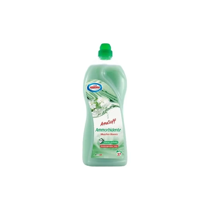 Amacasa Fabric Softener 2000 Ml 27 Mis Muschio Bianco