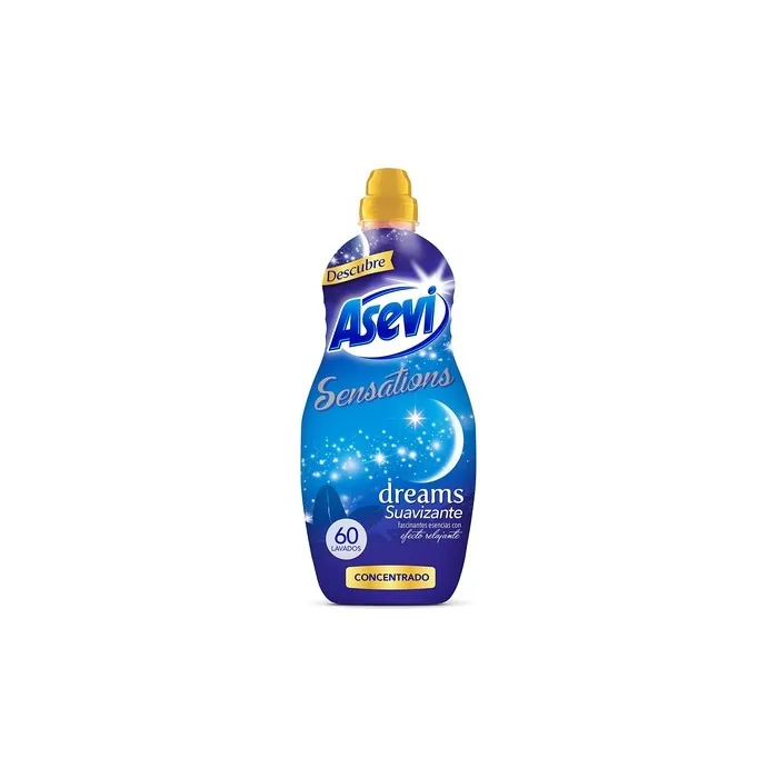 Asevi Sensations Dreams Concentrated Fabric Softener 60 Doses, Blue