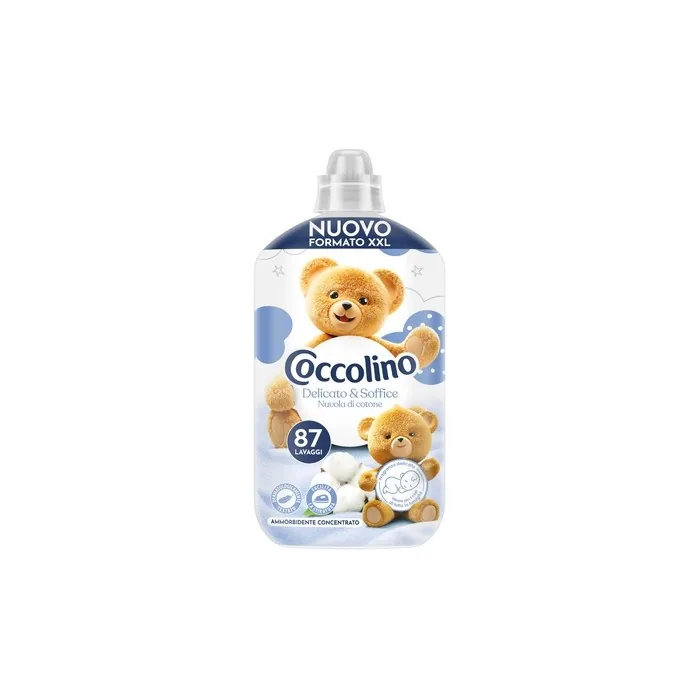 Coccolino Concentrated Fabric Softener 1827 Milliliters For 87 Washes Delicate & Soft Cotton Cloud