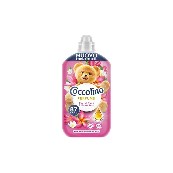 Coccolino Concentrated Fabric Softener 1827 Milliliters For 87 Washes With Tiare Flowers & Red Fruits
