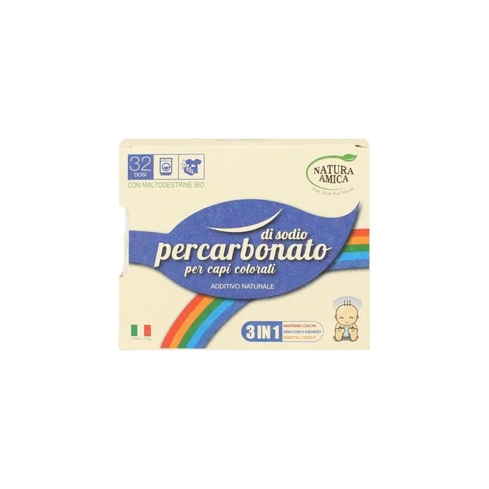 NATURA AMICA Sodium Percarbonate for Colored Fabrics Natural Additive 400 grams