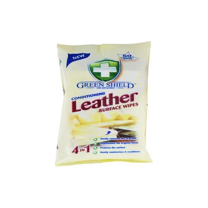 Green Shield Conditioning Leather Surface Wipes Extra Large Wipes