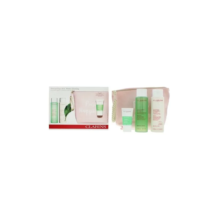 Clarins Perfect Cleansing Combination To Oily Skin 4 Piece Gift Set For Women