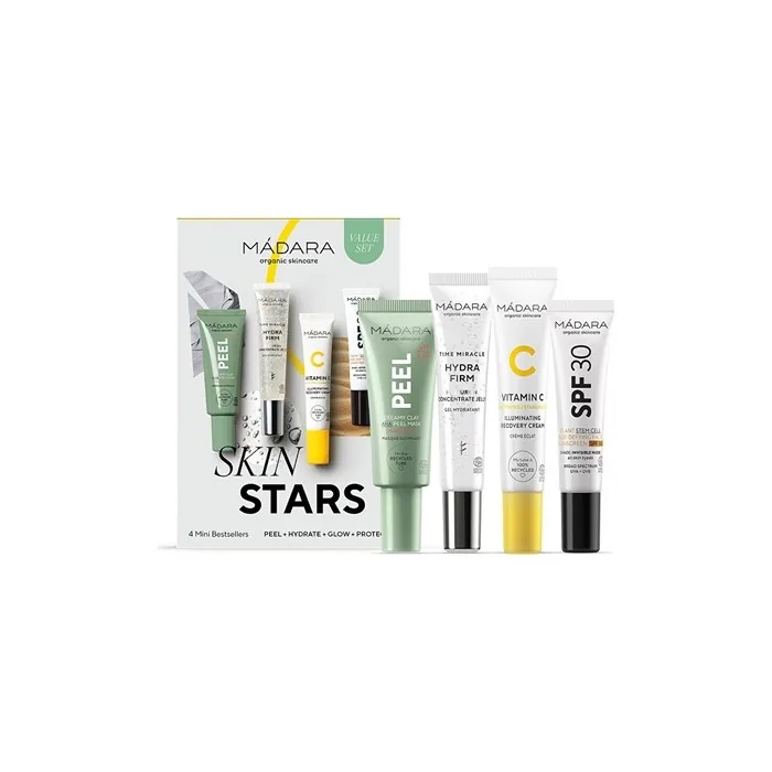 Mdara Skin Stars Set Skin Care Gift Set Includes Crema Peel Pack And Hydrate Crema Glow