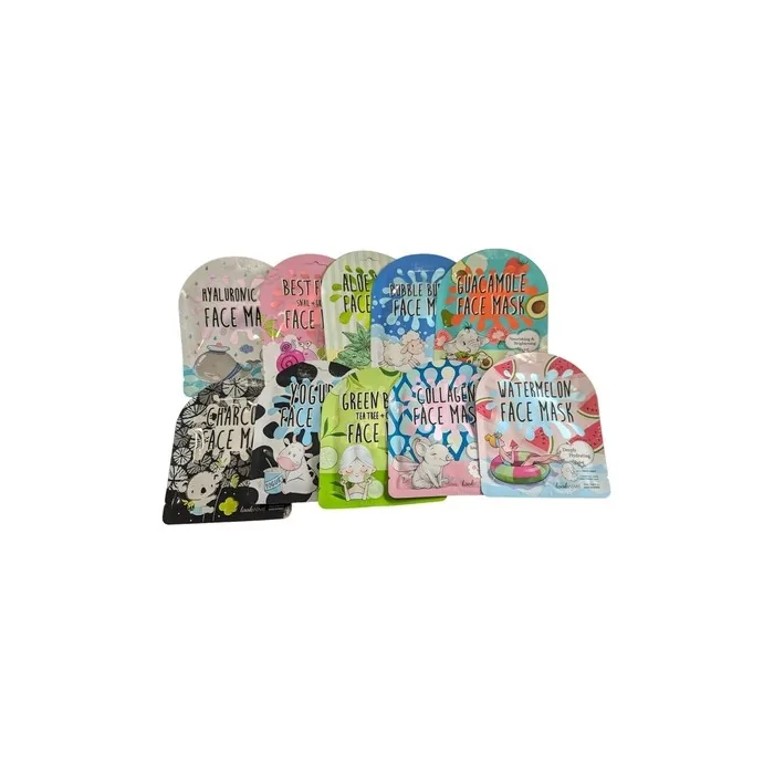 LOOKATME! Kawaii Facial Mask Skincare Combo Set 10 Pack Firming Nourishing