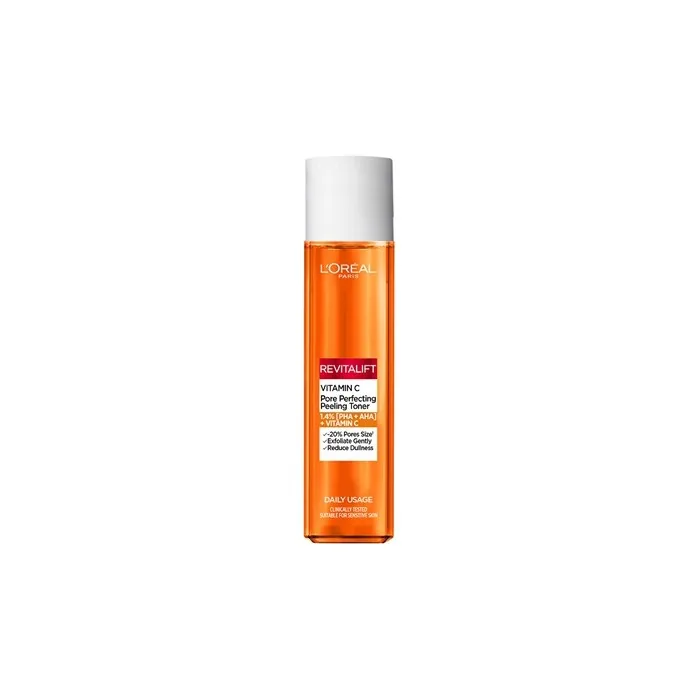 L'Oreal Paris Revitalift Vitamin C Brightening Skin Toner Pore Perfecting Peeling Toner - 180 Ml