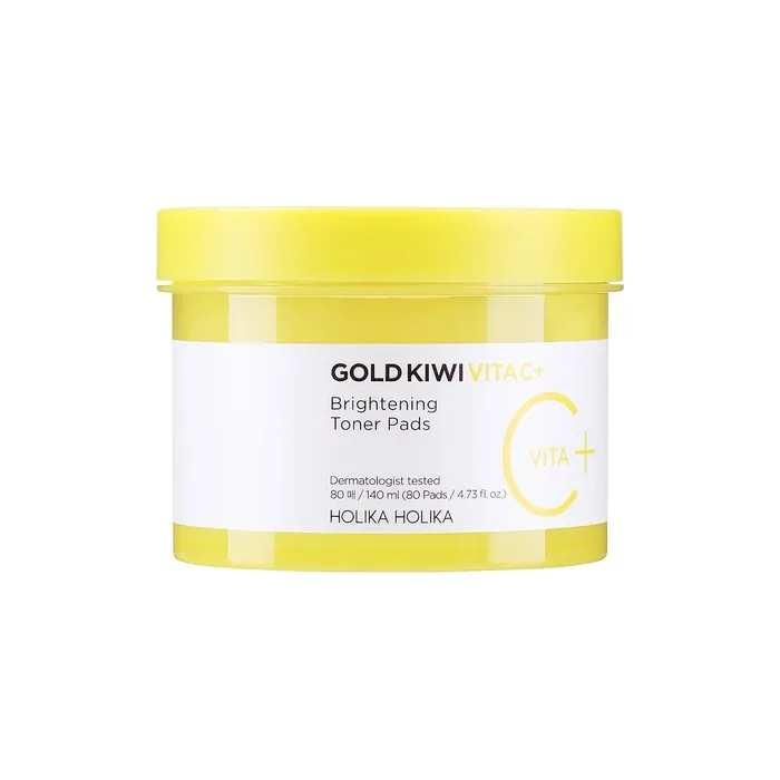 Holika Holika Gold Kiwi Vita C Plus Brightening Toner Pad 80 Pieces