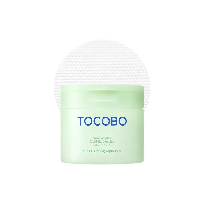 Tocobo Cica Calming Aqua Toner Pad Korean Vegan Dual-Sided Toner Pads