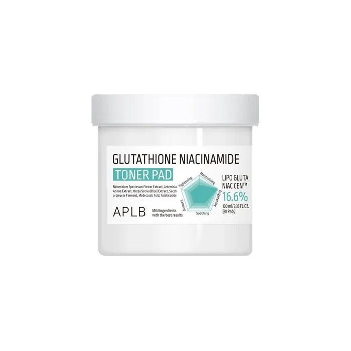 Aplb Glutathione Niacinamide Toner Pad 60 Pads