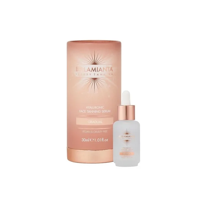 Bellamianta Gradual Hyaluronic Face Tanning Serum Skincare Tanning Bronzing Combo 30ml