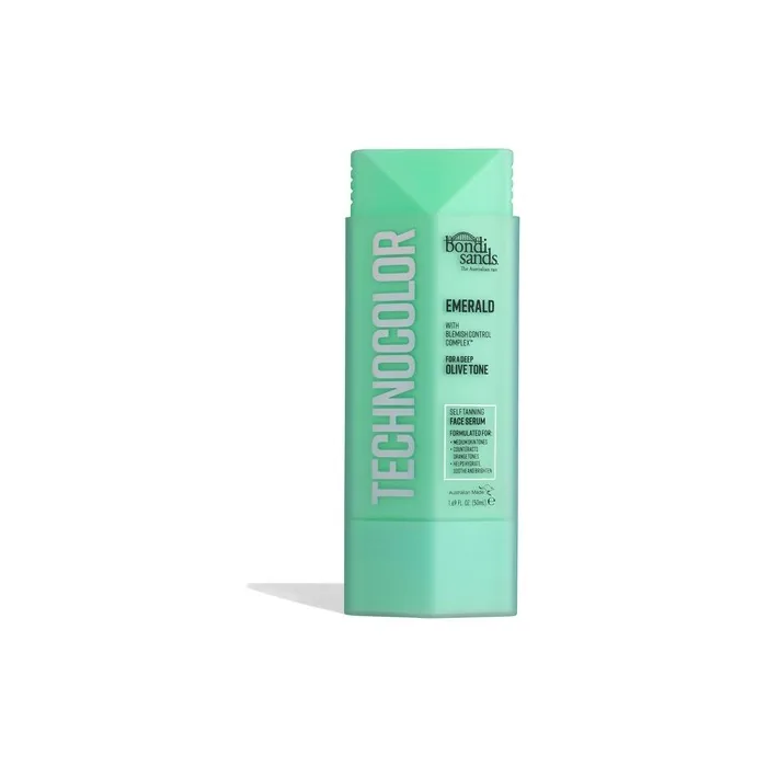 Bondi Sands Technocolor Emerald Selftanning Face Serum Easy Application Streak Free Tan Enriched With Vitamin C & Chamomile 50ml