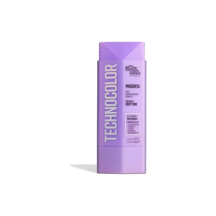 Bondi Sands Technocolor Magenta Selftanning Face Serum Easy Application Streak Free 50ml Enriched With Vitamin C & Chamomile