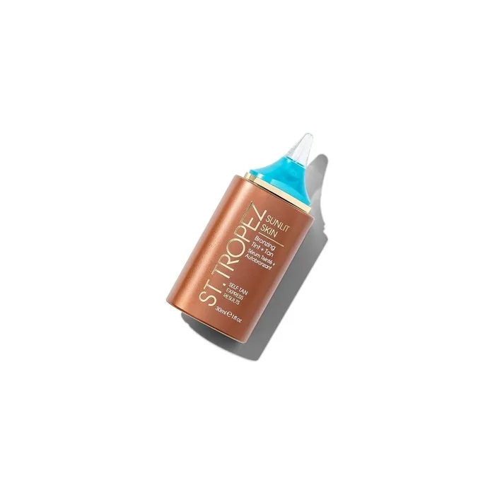 St. Tropez Sunlit Skin Bronzing Tint and Self Tan Face Serum 1 Fl Oz