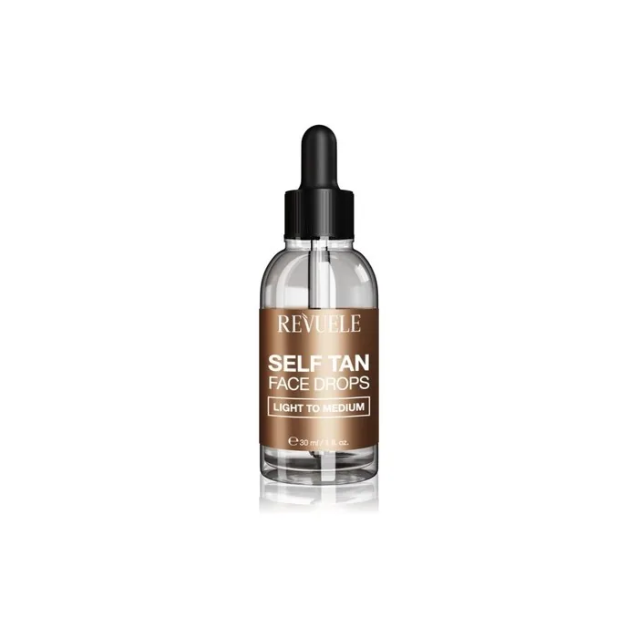 Revuele Paradise Bronze Self Tan Face Drops Light To Medium 30 Ml