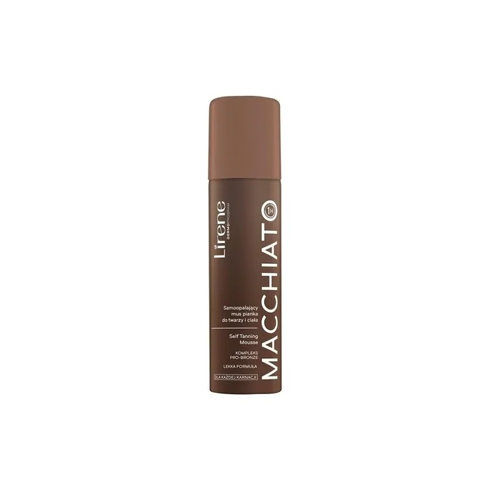 Lirene Macchiato Self-Tanning Mousse Face and Body Foam for All Skin Tones