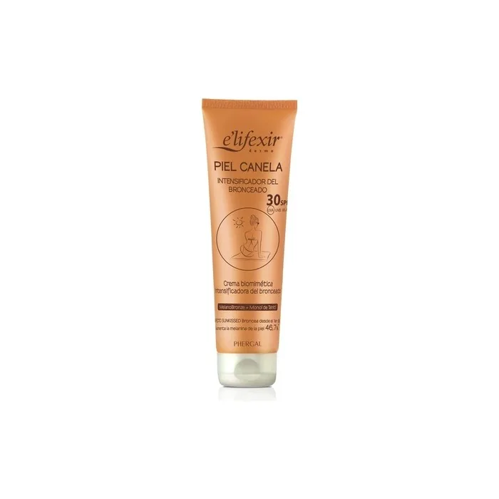 Elifexir Piel Canela Tanning Cream and Self-Tanning for the Face with SPF30 Sun Protection 150ml