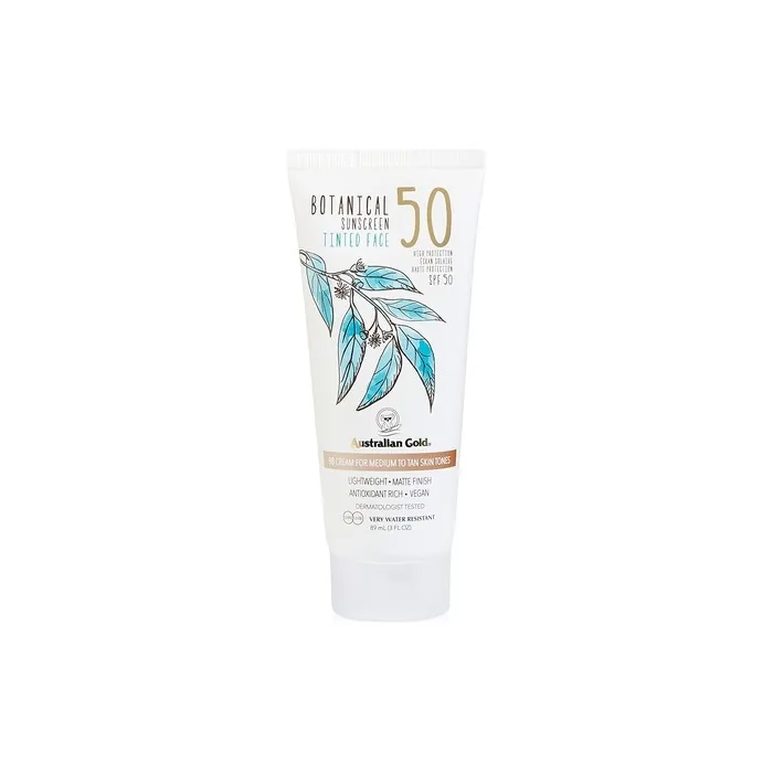 Australian Gold Botanical Tinted Face Sunscreen SPF50 89ml
