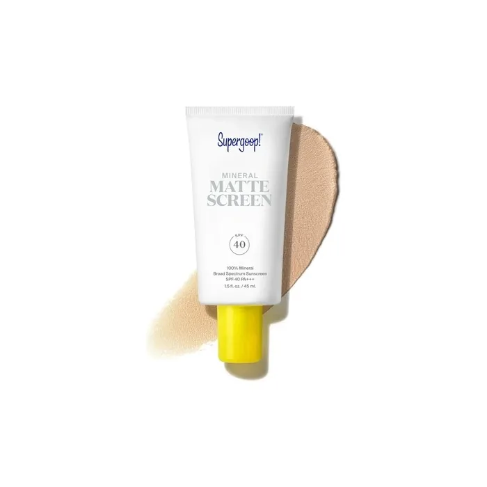 Supergoop! Mineral Mattescreen SPF 40 45ml - 100% Mineral Oil-Free Broad Spectrum