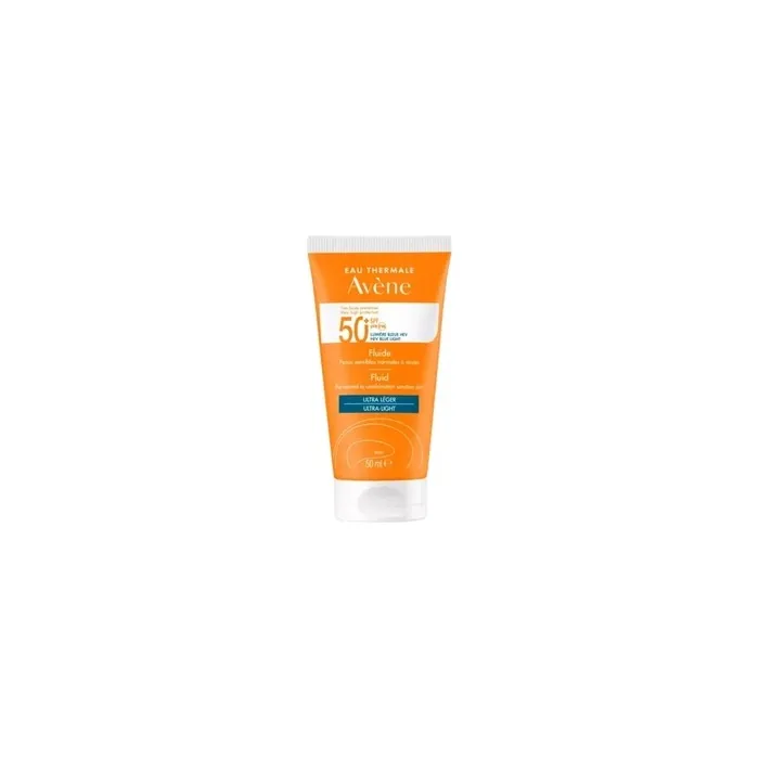 Avene Ultra Light Fluid Spf 50 For Face And Neck 50 Ml Ideal For Normal To Combination Skin