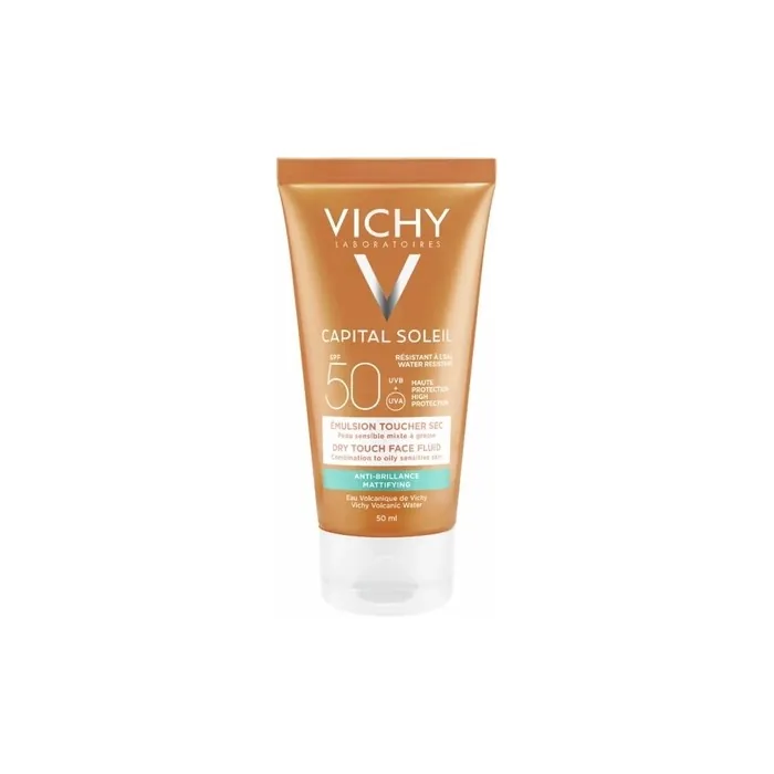 Vichy Capital Soleil Mattifying Face Fluid Dry Touch Spf 50 50ml Protective Matte Fluid For Face