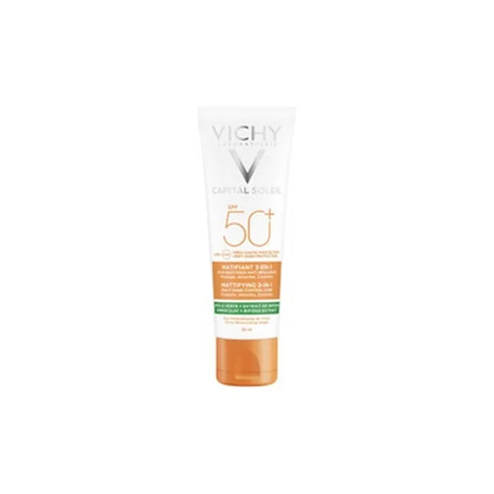 Vichy Capital Soleil Spf 50 Mattifying Protective Face Cream 3 In 1 50 Ml