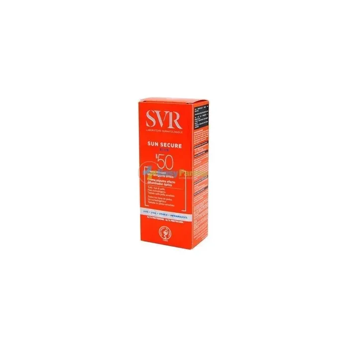 Laboratoires Svr Sun Secure Blur Optical Smoothing Mousse Cream Spf 50 For All Skin Types 50 Ml