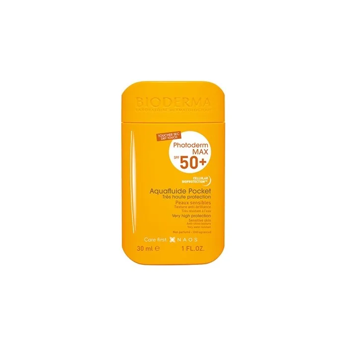 Bioderma Matting Skin Fluid For Tanning Spf 50 Photoderm Max Aqua Fluide Pocket 30 Ml