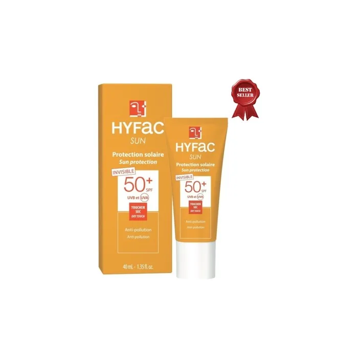 Hyfac Sun Protection SPF50+ Invisible Dry Touch Face Anti-Pollution 40ml