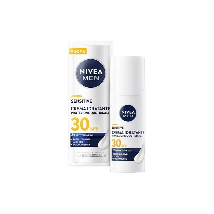 Nivea For Men Face Cream Spf 30 Sensitive Protects And Soothes Sensitive Skin