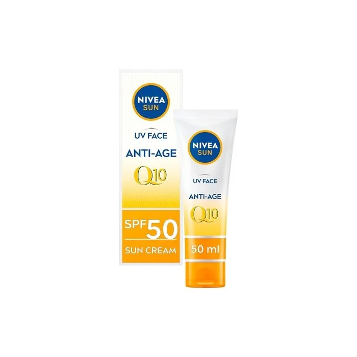 Nivea Sun UV Face Anti-Age SPF 50 50ml with Q10 Protection Against UVA/UVB Rays